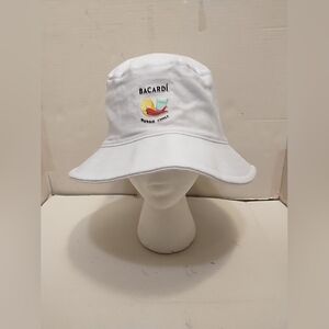 Bacardi Mango Chile Bucket Hat White OS Live Passionately Drink Responsively